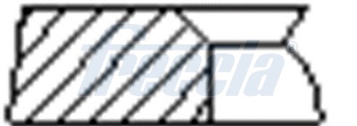 Piston Ring Kit - FR10-537200 FRECCIA - 23040-04100, 7953720000, 800141310000
